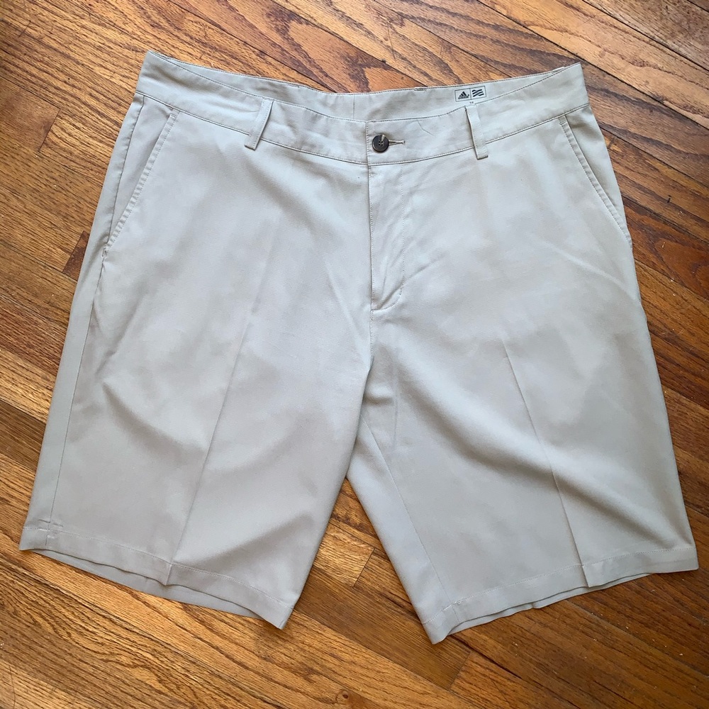 Adidas Mens Tan Dri-Fir Golf Shorts 36